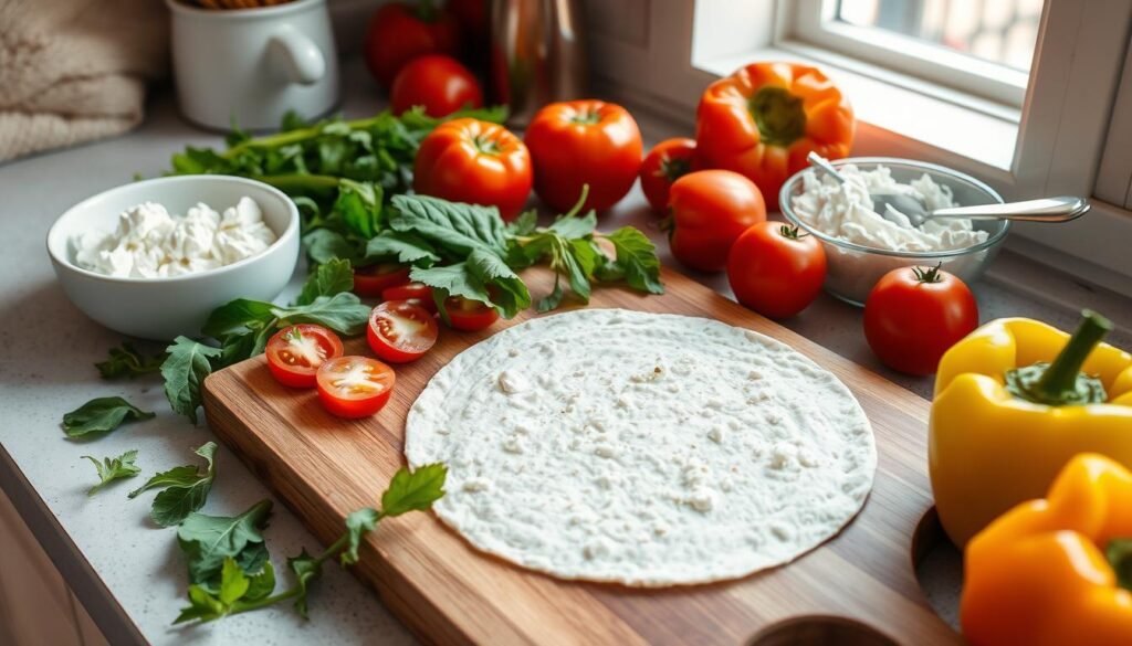 cottage cheese wrap preparation