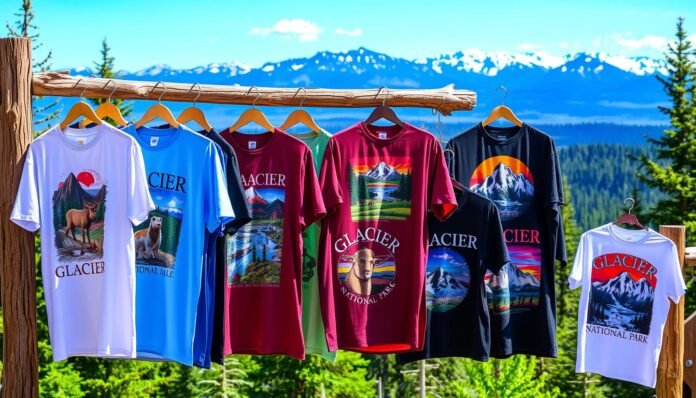 glacier national park tee shirts