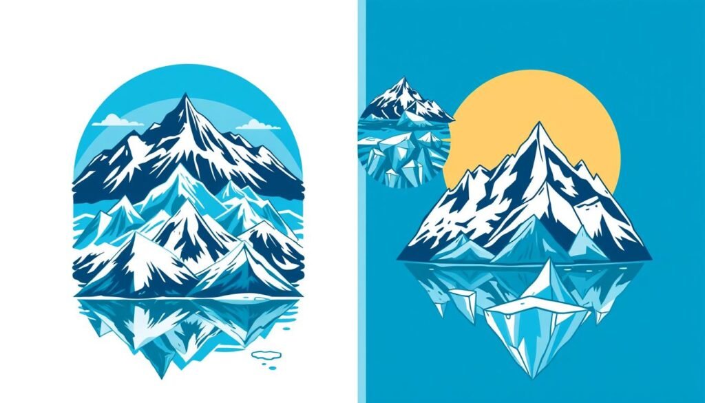 glacier themed t-shirts